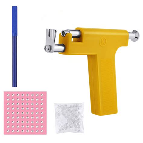 Ear Piercing Set With 98pcs Stud Earings Painless Sterile Earnuts Body
