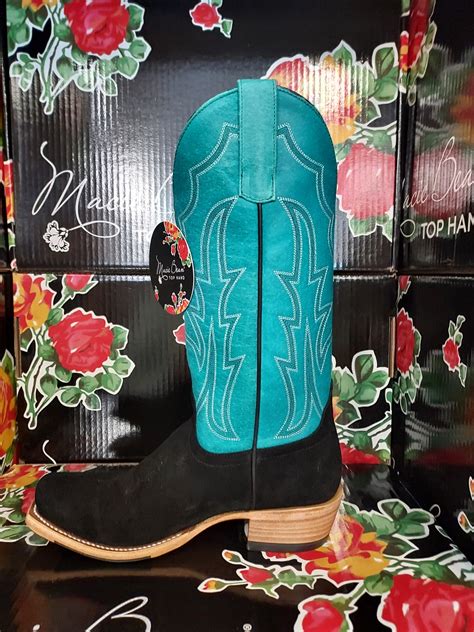 Macie Bean Top Hand M9508 Black Suede - Little Joe's Boots