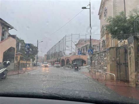 Imperia Maltempo Forte Temporale Si Abbatte In Citt Grandine E