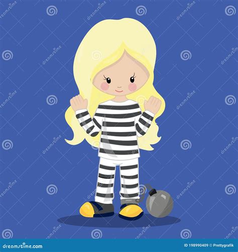 Police Department Girl Prisoner Blonde 17 Stock Vector Illustration Of Department Blonde