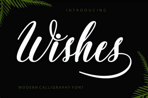 Wishes Font By Encolab Creative Fabrica Wish Modern Calligraphy