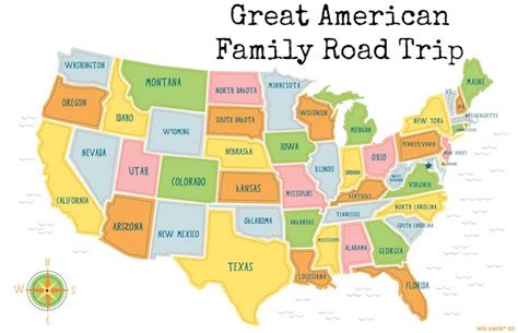 Mapping the Great American Family Road Trip - Kidventurous