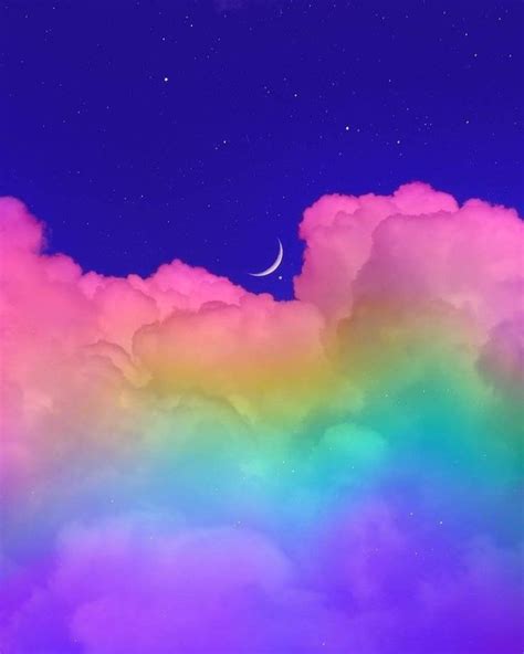 Pin By Jayline Davila On Moon Rainbow Wallpaper Cute Wallpaper