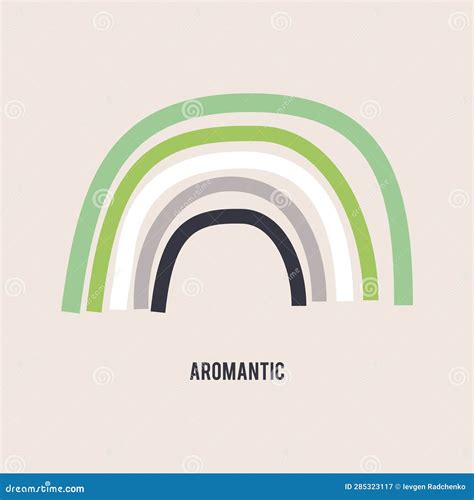 Lgbtq Pride Rainbow Flag Lgbt Community Design Aromantic Stock