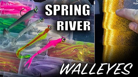 Best Jig Plastics For Spring RIVER Walleyes Bonus Locations YouTube