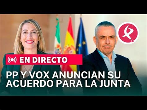 Avance Informativo Pp Y Vox Anuncian Su Acuerdo Para La Junta Canal