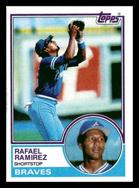 Topps Rafael Ramirez Atlanta Braves Vg Ex Vintage Ebay