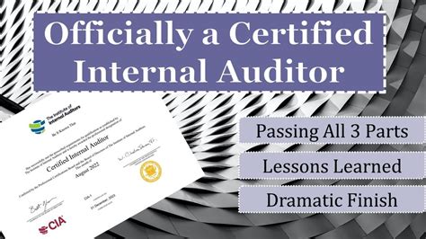 I Passed CIA Exam Parts 1 2 3 How I Became A Certified Internal