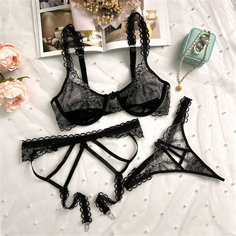 Lace Lingerie Set Etsy