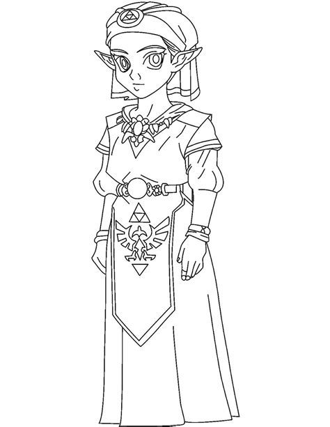 Dessins Gratuits à Colorier Coloriage Zelda à Imprimer