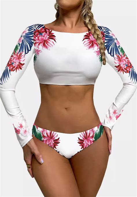 Buy LYCKA LKL3007d LYCKA European Style Bikini Set White Online