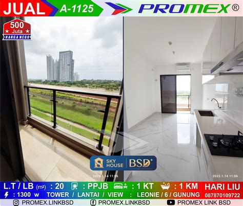 Dijual Apartemen Sky House Bsd Tipe Studio Siap Huni Samping Aeon