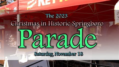 Christmas In Springboro Parade Youtube