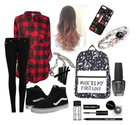 Back To School By Redcode001 Liked On Polyvore Featuring Vans True