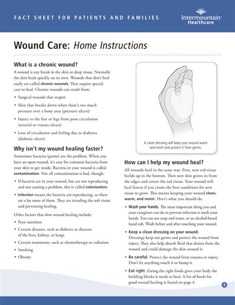 Wound Care Home Instructions