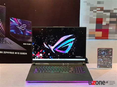 laptop asus rog   makin sangar semuanya pakai intel  gen