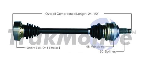 Bmw Cv Axle Shaft Rear Driver Side Aftermarket Bm Surtrack Bm