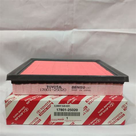 AIR FILTER 17801-25020 LEXUS ES350 2018-PRESENT 3.50L, TOYOTA CAMRY ...