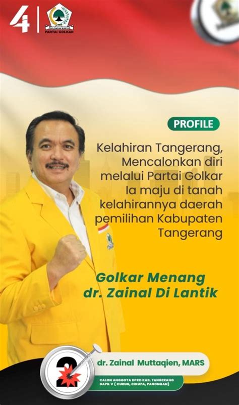 Dr Zainal Muttaqien Mars Caleg DPRD Kabupaten Tangerang Dapil 5 Siap