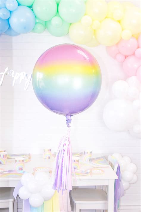 Pastel Rainbow Balloon Garland Kit Rainbow Balloon Arch Etsy