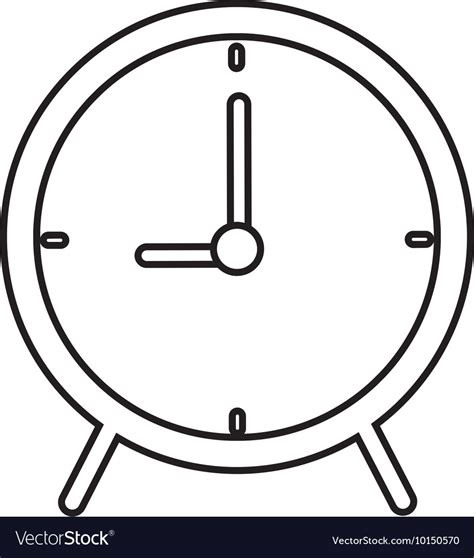 Clock Time Circle Traditional Icon Graphic Vector Image