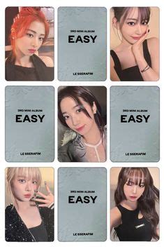 Le Sserafim Easy Weverse Japan Ld Printable Photocard Template Front