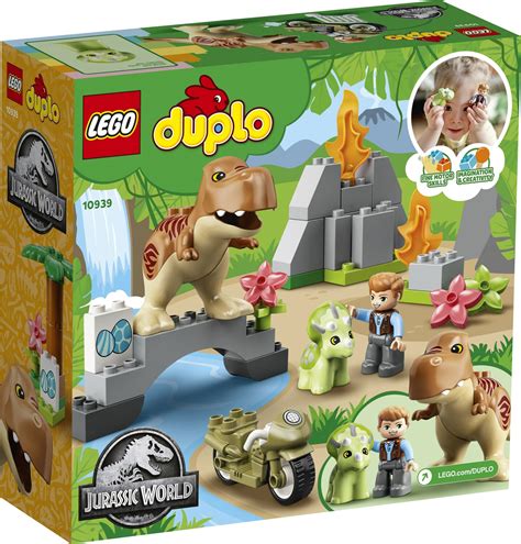 LEGO Duplo Jurassic World T Rex And Triceratops Dinosaur Breakout