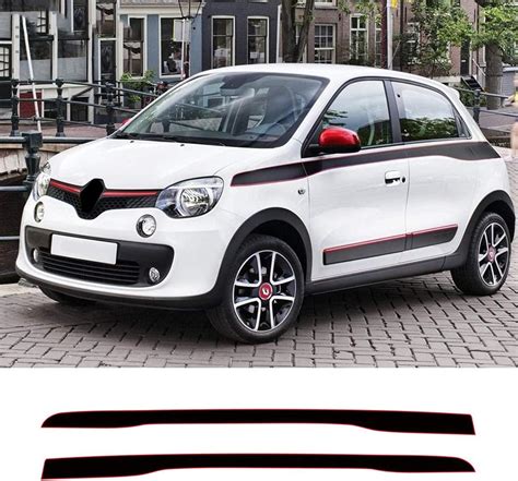 MIVLA Sport Stripes Car WaistLines Aufkleber für Renault Twingo GT