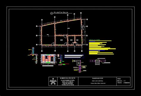 Edificacion En Muros De Carga Mamposteria Estructural En Dwg