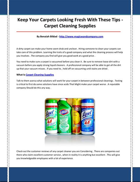 Carpet Cleaning Supplies By Cleaningsolutions123 Issuu