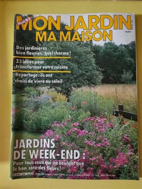 MON JARDIN Ma Maison Nº294 Jardins de Week End 1983 EUR 3 00