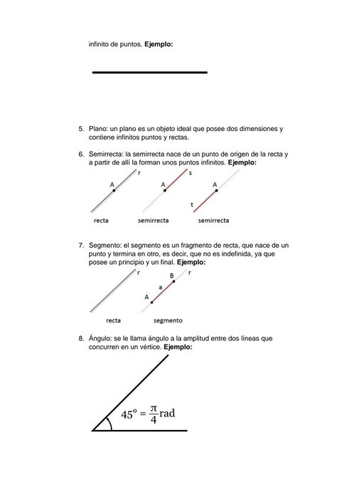 Solution Conceptos Y Ejemplos De Geometria Geometria Plana Linea Recta