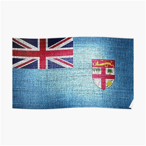 Fiji Flag Poster For Sale By Enhan Redbubble