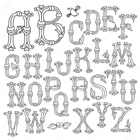 Whimsical Hand Drawn Alphabet Letters Stock Vector By Baksiabat