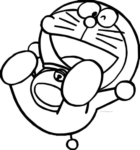 Cute Doraemon Coloring Page