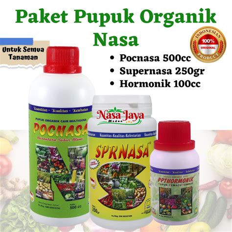 Jual Paket Pupuk Organik Nasa Untuk Semua Tanaman Pocnasa Hormonik