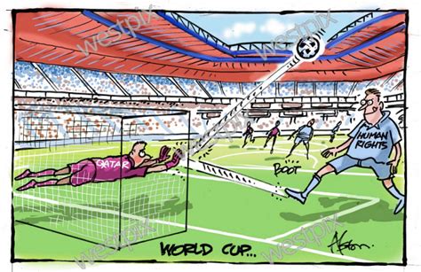 Dean Alston Cartoon World Cup Human Rights Westpix