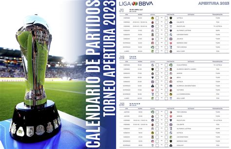 Calendario y guía del Apertura 2023 de la Liga MX - AppGol