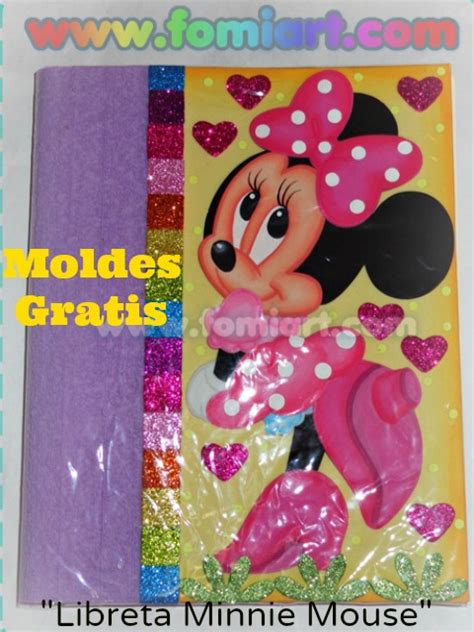 Moldes Gratis Minnie Mouse Para Decorar Libretas Moldes Gratis