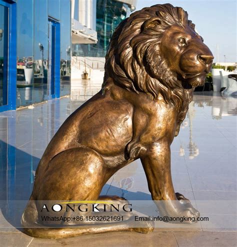 Bronze Sculpture Of Lion Animal Sculptures Metal Lion Statue