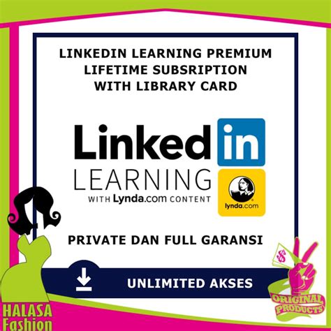 Jual New Trend Premium Linkedin Learning Lifetime Private Email Pribadi