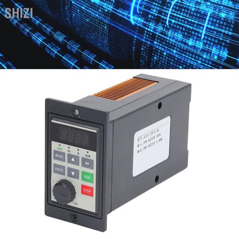 Shizi ไดรฟ์ความถี่ตัวแปร 1ph Ac 220v อินพุต 3ph เอาต์พุต 0 4kw Vfd มอเตอร์ตัวควบคุมความถี่