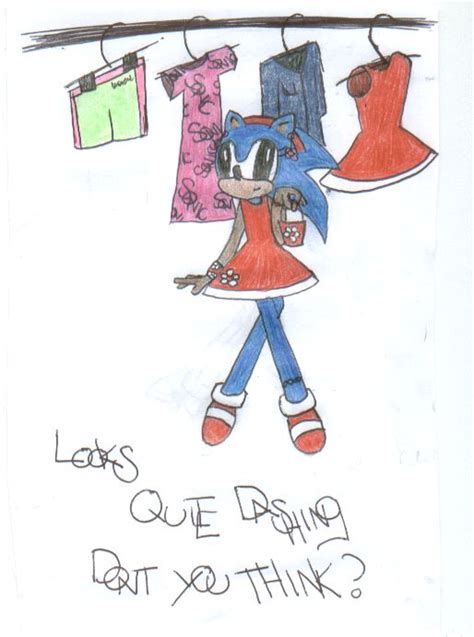 Sonic In Amys Dress By Rachelthefox Fanart Central