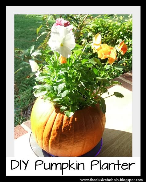 The Elusive Bobbin Pumpkin Planter How To