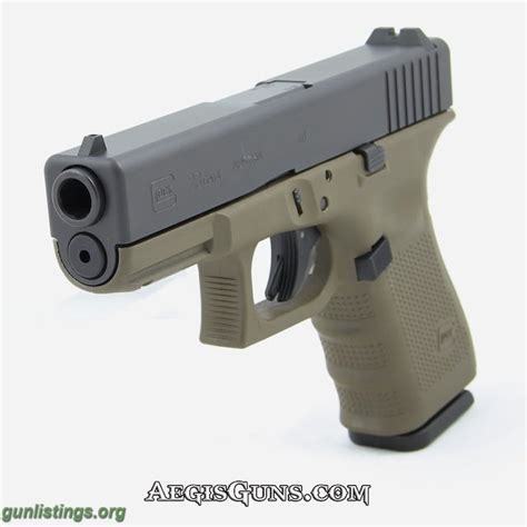 Pistols Glock 23 Gen4 Od Green 40sw