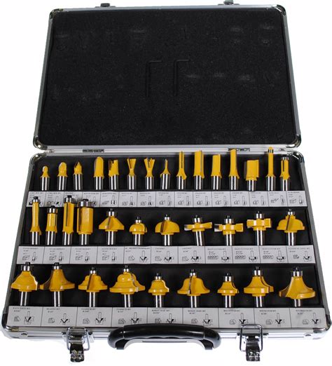 Amazon Shop4Omni NEW 35 PIECE CARBIDE ROUTER BIT TOOLS SET W CASE