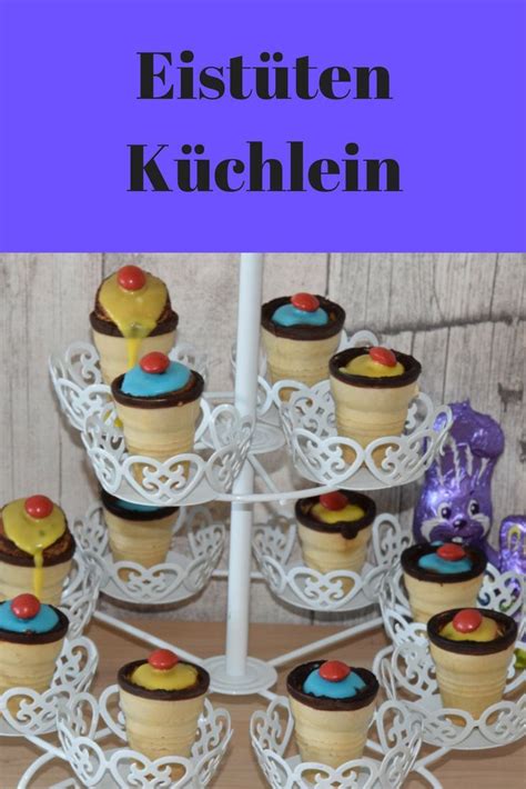 Aus Der Osterschokolade Kleine Kuchen In Der Waffel Backen Und Muffins