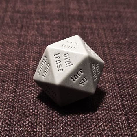 Foreplay Sex Dice D20 STL File For 3D PrintingCults