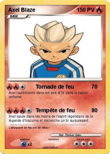 Pokémon Axel Blaze 89 89 Tornade de feu Ma carte Pokémon