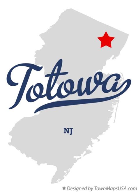 Map of Totowa, NJ, New Jersey